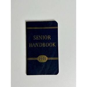 Vintage 1941 Senior Handbook Personal Ephemera